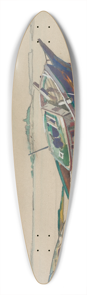 Frank Wilcox - The Wreck 39.3 inch art pintail longboard deck