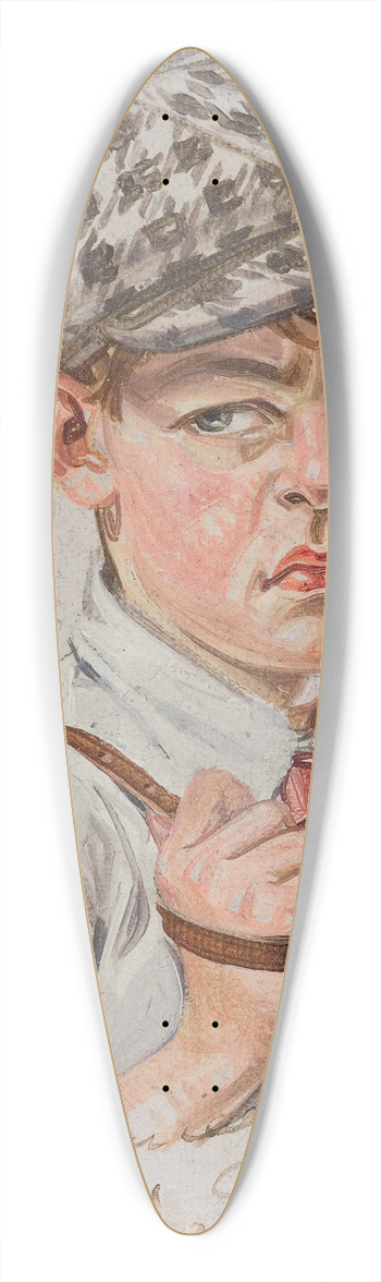 Frank Xavier Leyendecker - Hating School 39.3 inch art pintail longboard deck