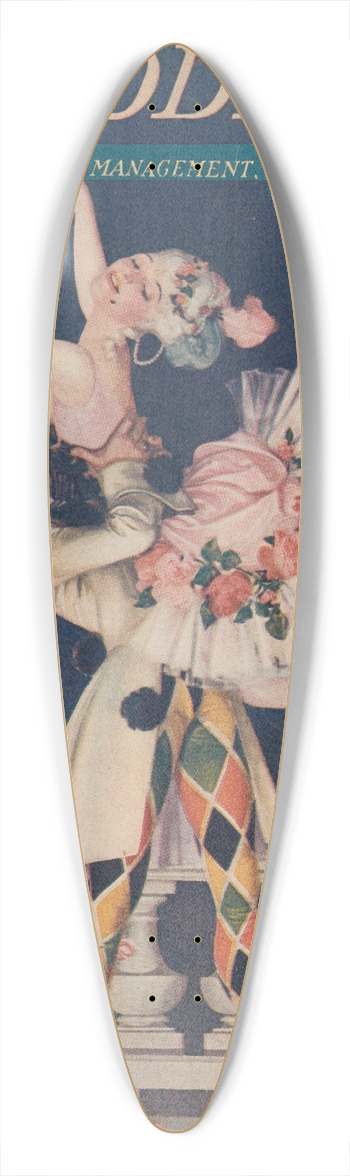 Frank Xavier Leyendecker - Hippodrome souvenir program for Happy Days 39.3 inch art pintail longboard deck