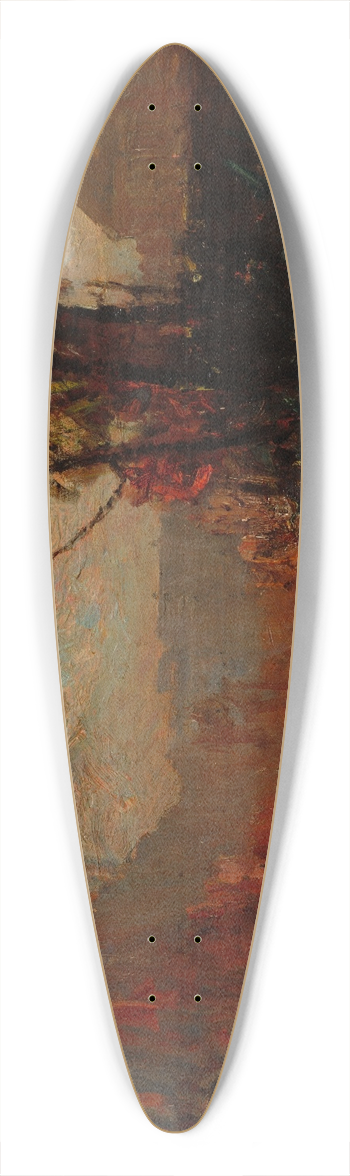 Franois-Auguste Ravier - Crmieu, Seen from Chaillonnette 39.3 inch art pintail longboard deck