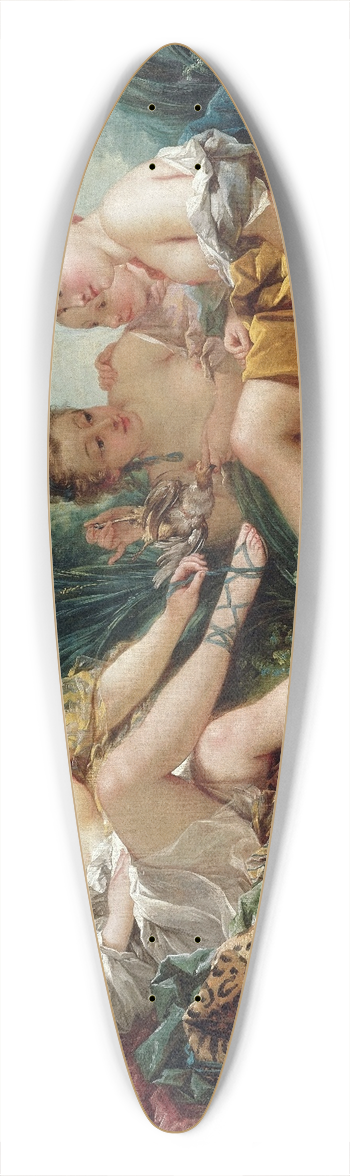 Franois Boucher - Diana Returning from the Hunt 39.3 inch art pintail longboard deck