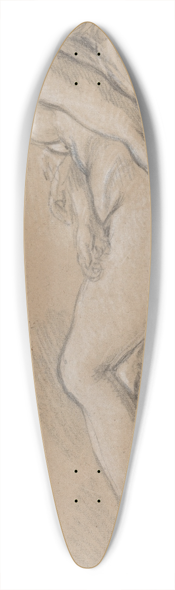 Franois Boucher - Reclining Nymph 39.3 inch art pintail longboard deck