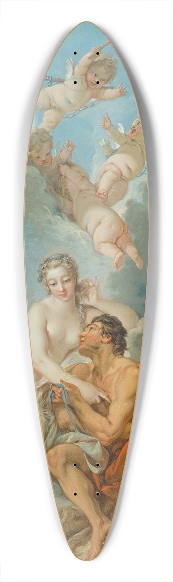 Franois Boucher - Venus and Vulcan 39.3 inch art pintail longboard deck