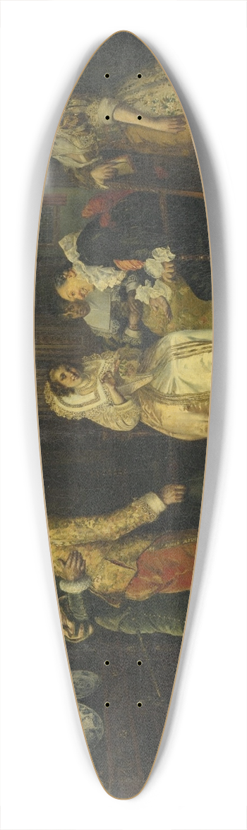 Franois Brunery - The Prospective Suitor 39.3 inch art pintail longboard deck