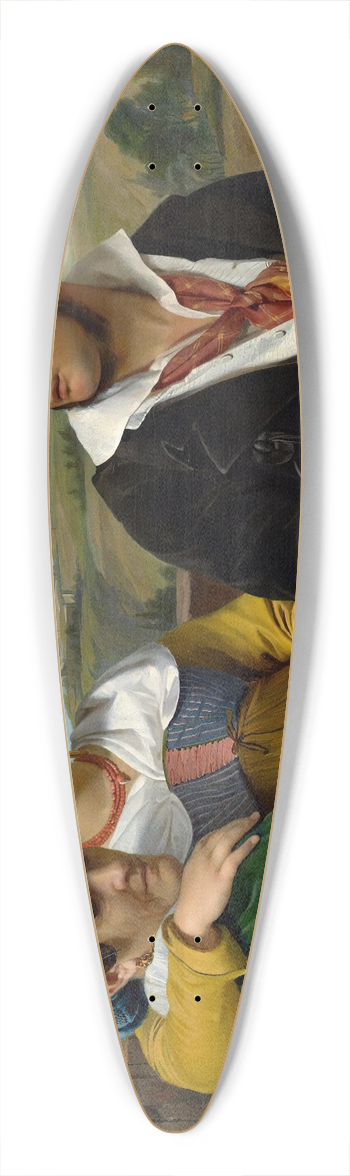 Franois-Joseph Navez - A Musical Group 39.3 inch art pintail longboard deck