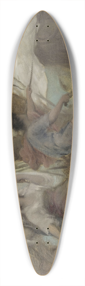Franois Lafon - Maternit et labourage 39.3 inch art pintail longboard deck
