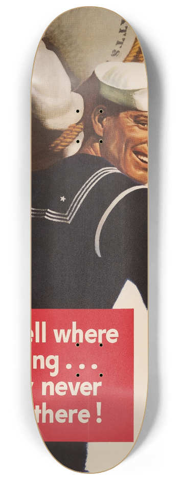 John Philip Falter - If you tell where hes going he may never get there! 8.25 inch art skate deck