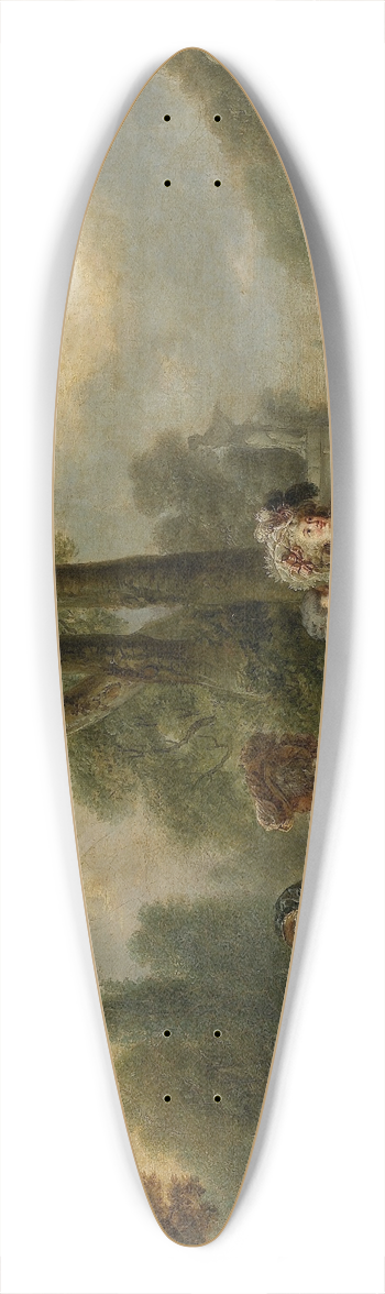 Franois-Louis-Joseph Watteau - Assemble dans un parc 39.3 inch art pintail longboard deck