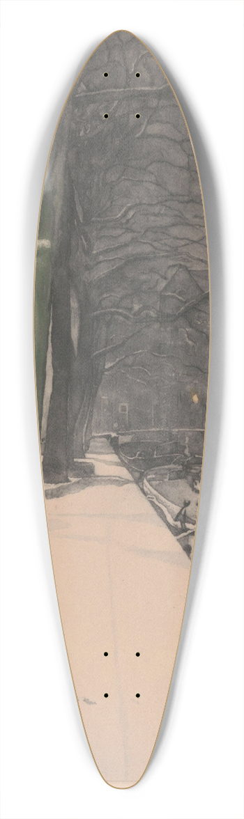 Frans Everbag - Prinsengracht 39.3 inch art pintail longboard deck
