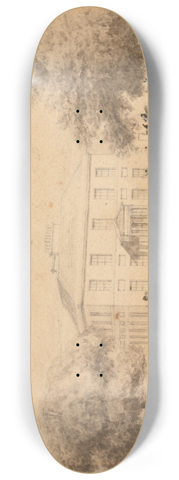 John Preston Neale - Gaunts House, Wimborne 8.25 inch art skate deck