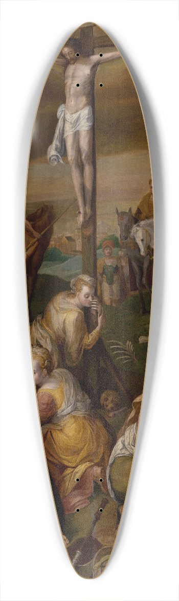 Frans Floris - Crucifixion 39.3 inch art pintail longboard deck