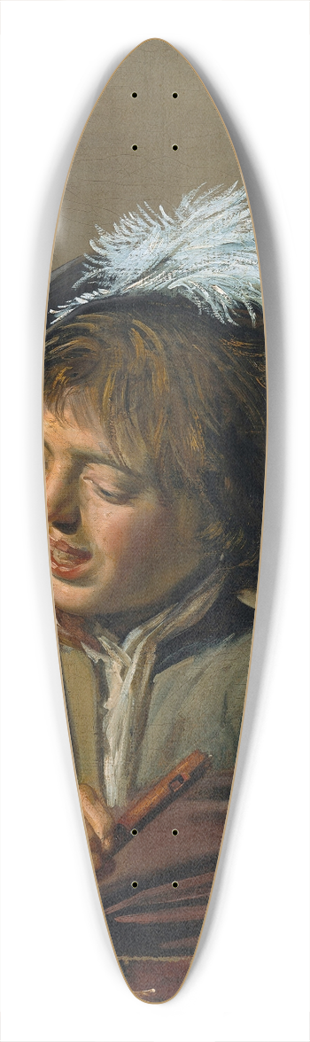 Frans Hals - Singing Boy with Flute 39.3 inch art pintail longboard deck