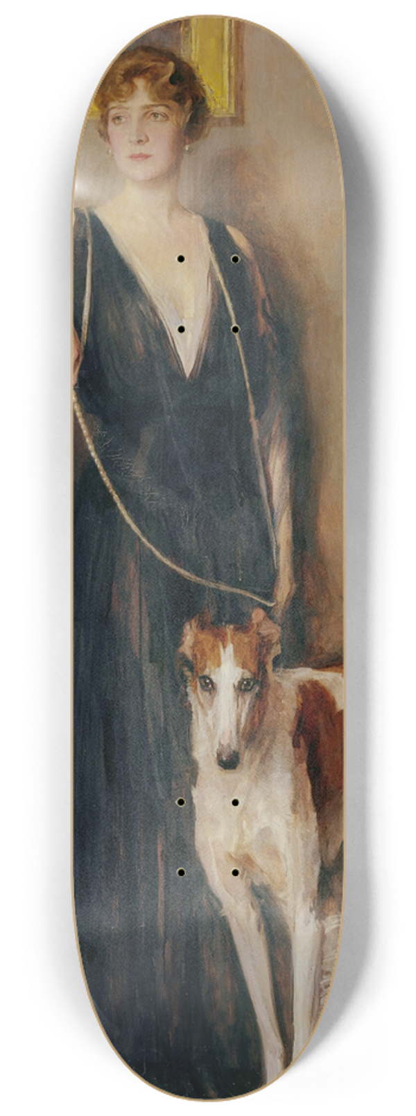 John Quincy Adams - Kitty Baronin Rothschild 8.25 inch art skate deck