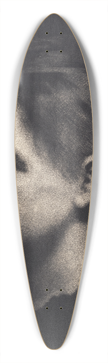 Frans Schwartz - Ung pige i profil med opstrget hr 39.3 inch art pintail longboard deck