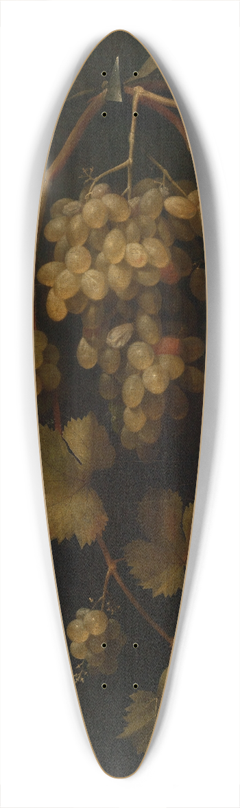 Frans van Everbroeck - Traubenstillleben 39.3 inch art pintail longboard deck