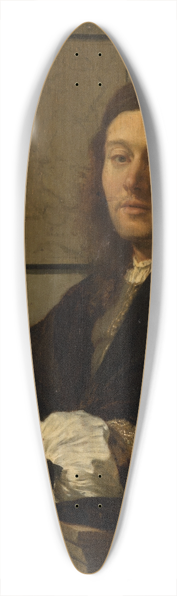 Frans van Mieris the Elder - Portrait of a young man 39.3 inch art pintail longboard deck