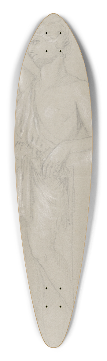 Frantiek Janek - tdia enskho aktu 39.3 inch art pintail longboard deck