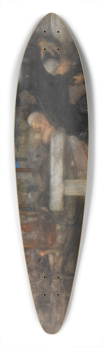 Frantz Charlet - The Widower 39.3 inch art pintail longboard deck