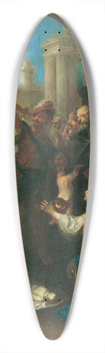 Franz Anton Maulbertsch - Solomons judgment 39.3 inch art pintail longboard deck