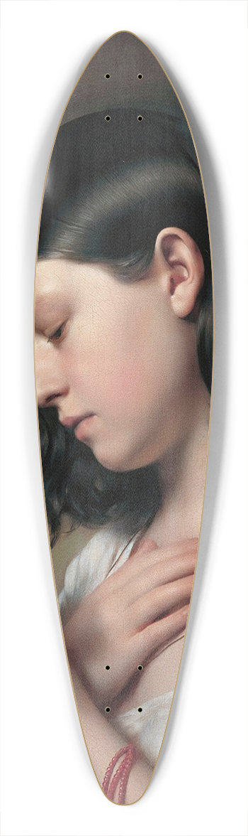 Franz Eybl - Lesendes Mdchen 39.3 inch art pintail longboard deck