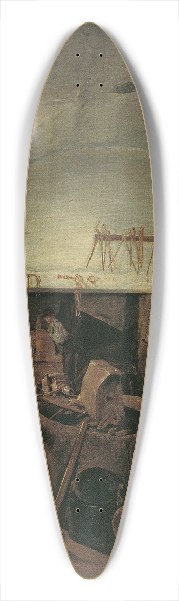 Franz Eybl - The inside of a forge 39.3 inch art pintail longboard deck