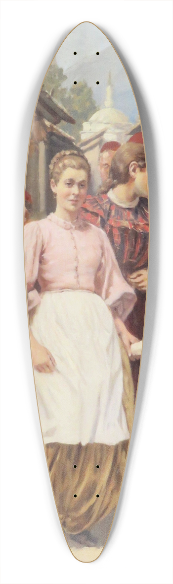 Franz Leo Ruben - Vier Damen am Basar von Sarajevo 39.3 inch art pintail longboard deck