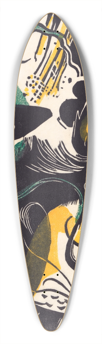 Franz Marc - Schpfungsgeschichte II 39.3 inch art pintail longboard deck