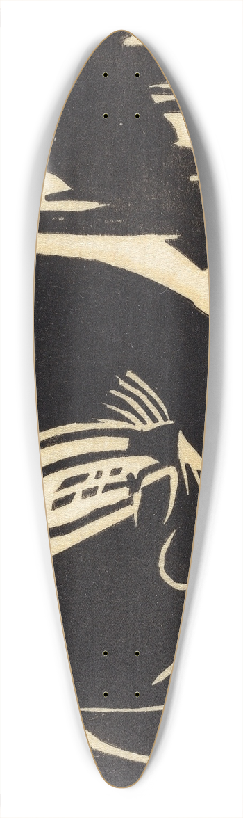 Franz Marc - Two Mythical Animals (Zwei Fabeltiere) 39.3 inch art pintail longboard deck