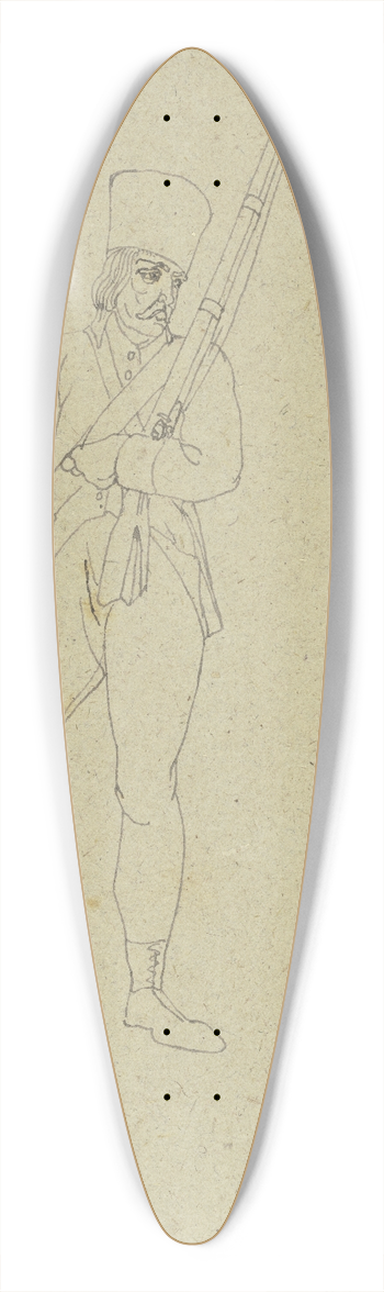 Franz Pforr - Soldat von den Grenzregimenten 39.3 inch art pintail longboard deck