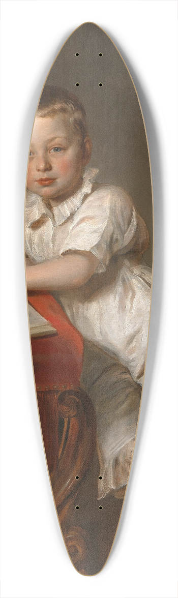 Franz Schrotzberg - A young reader 39.3 inch art pintail longboard deck
