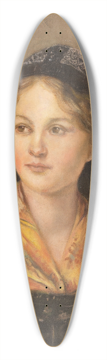 Franz von Defregger - Mdchenportrt 39.3 inch art pintail longboard deck