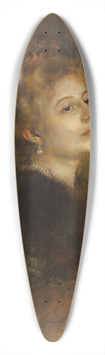Franz von Lenbach - Lily von Poschinger 39.3 inch art pintail longboard deck