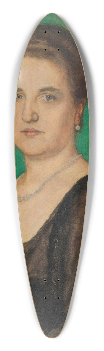 Franz von Stuck - Damenbildnis (Martha Butzer) 39.3 inch art pintail longboard deck