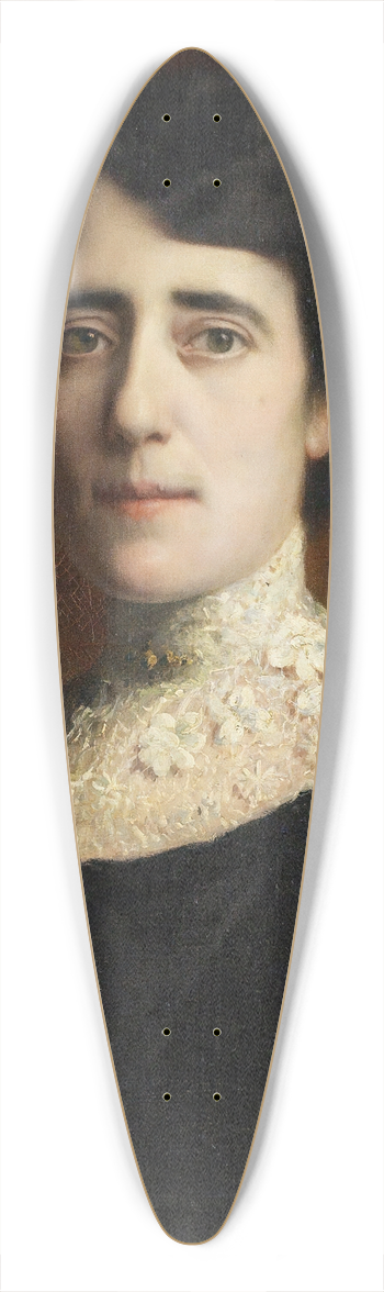Franz von Stuck - Portrait einer Dame mit Spitzenkragen 39.3 inch art pintail longboard deck
