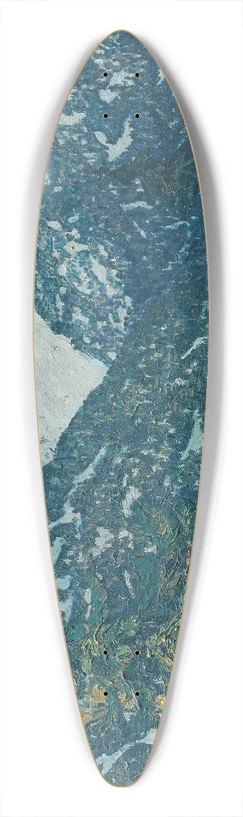 Franz Wilhelm Jger - Isergebirgslandschaft 39.3 inch art pintail longboard deck