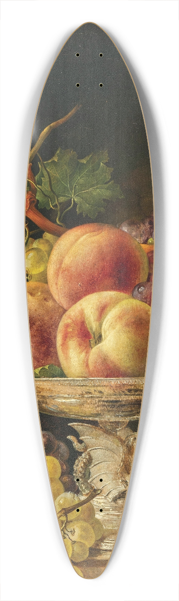 Franz Xaver Petter - Fruit Still Life in a Silver Centrepiece Bowl 39.3 inch art pintail longboard deck