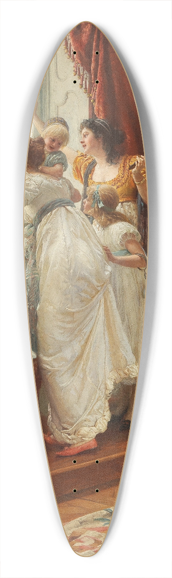 Franz Xaver Simm - einzug (The Arrival) 39.3 inch art pintail longboard deck