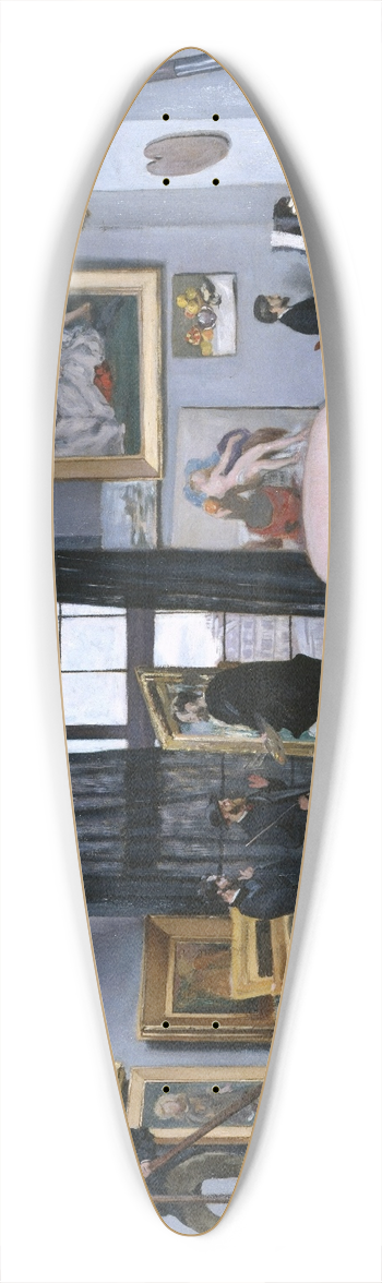 Frdric Bazille - Bazilles Studio 39.3 inch art pintail longboard deck