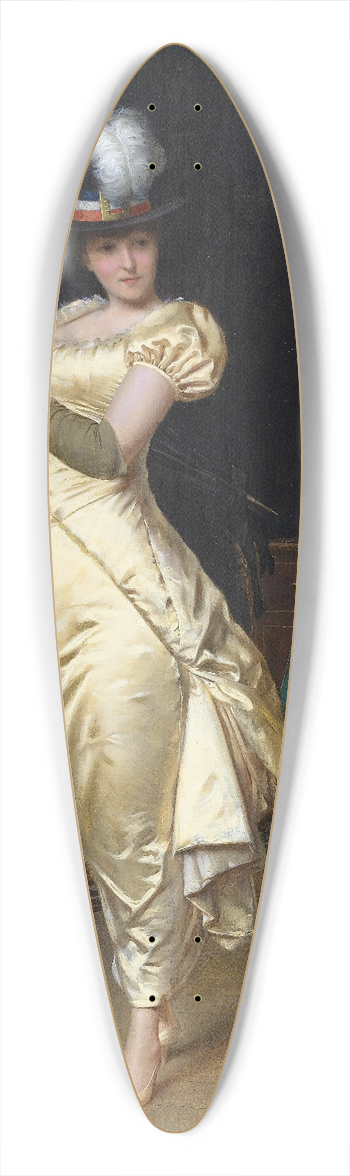 Frdric Soulacroix - Preparing For The Ball 39.3 inch art pintail longboard deck