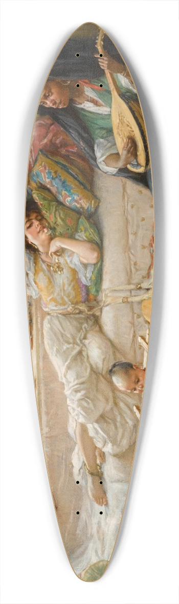 Frederick Arthur Bridgman - Afternoon Rest, Algiers 39.3 inch art pintail longboard deck