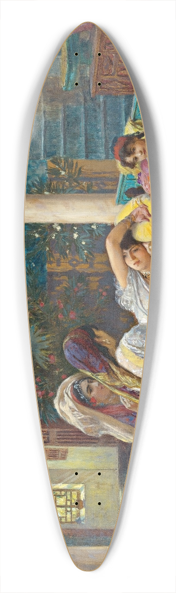 Frederick Arthur Bridgman - In The Harem 39.3 inch art pintail longboard deck