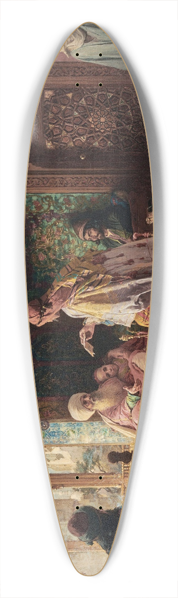 Frederick Arthur Bridgman - The Messenger 39.3 inch art pintail longboard deck