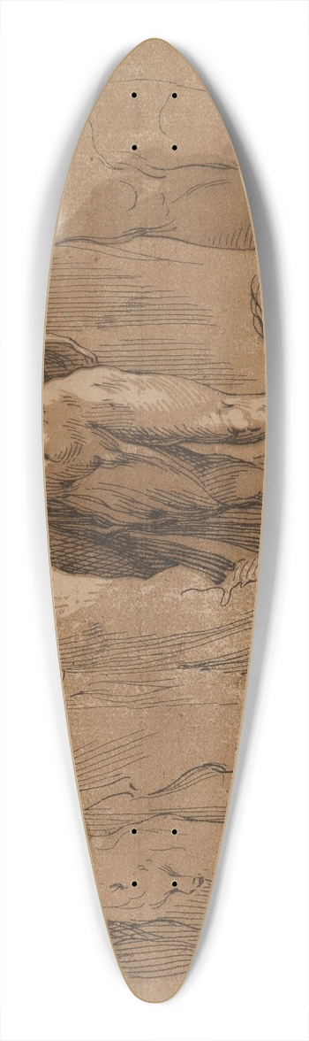 Frederick Bloemaert - Saint John the Baptist 39.3 inch art pintail longboard deck