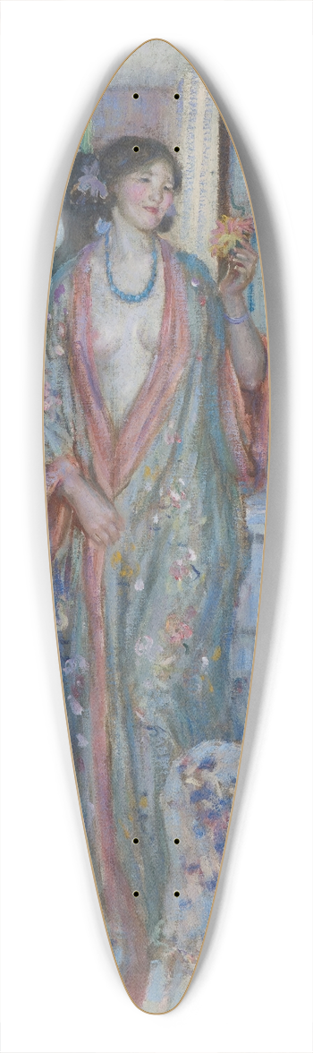 Frederick Carl Frieseke - The Robe 39.3 inch art pintail longboard deck