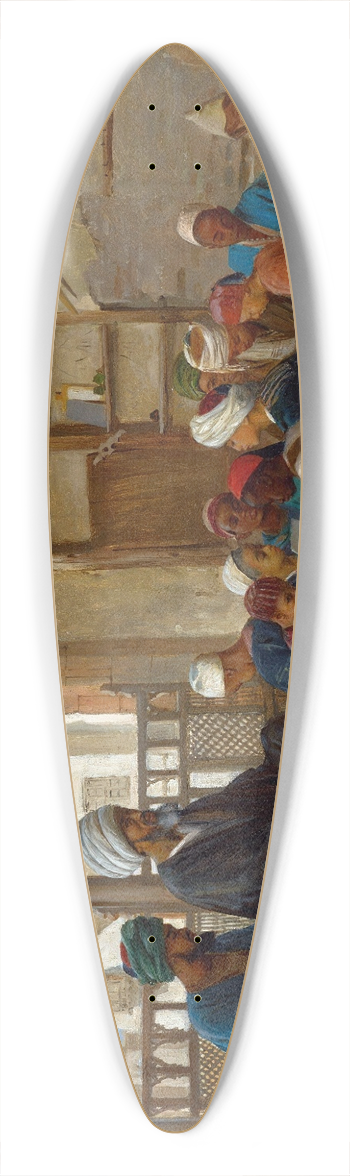 Frederick Goodall - the Madrasa 39.3 inch art pintail longboard deck