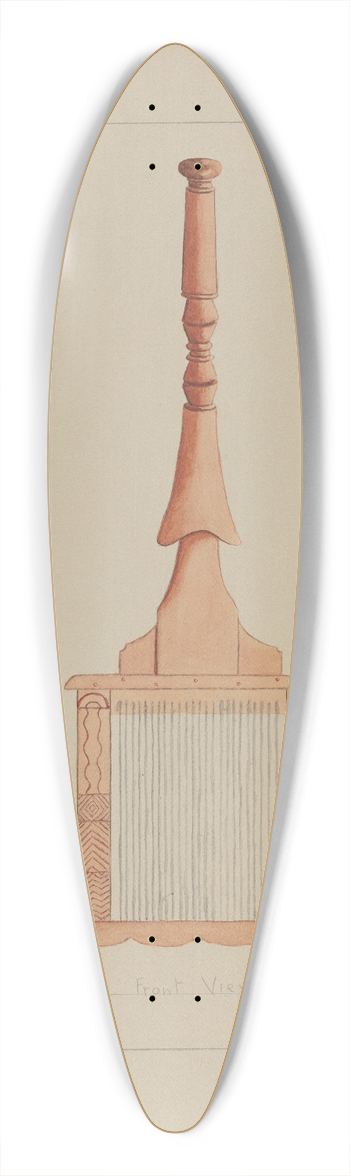 Frederick Jackson - Hand Loom 39.3 inch art pintail longboard deck