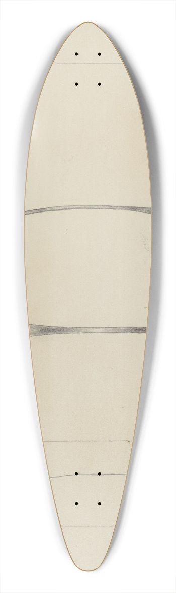 Frederick Jackson - Silver Salt Spoon 39.3 inch art pintail longboard deck