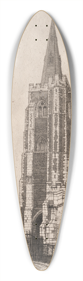 Frederick Landseer Maur Griggs - St. Wendreds, March 39.3 inch art pintail longboard deck