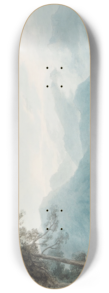 John Robert Cozens - Isola Bella, Lago Maggiore 8.25 inch art skate deck