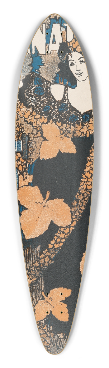 Frederick Richardson - International for October 39.3 inch art pintail longboard deck